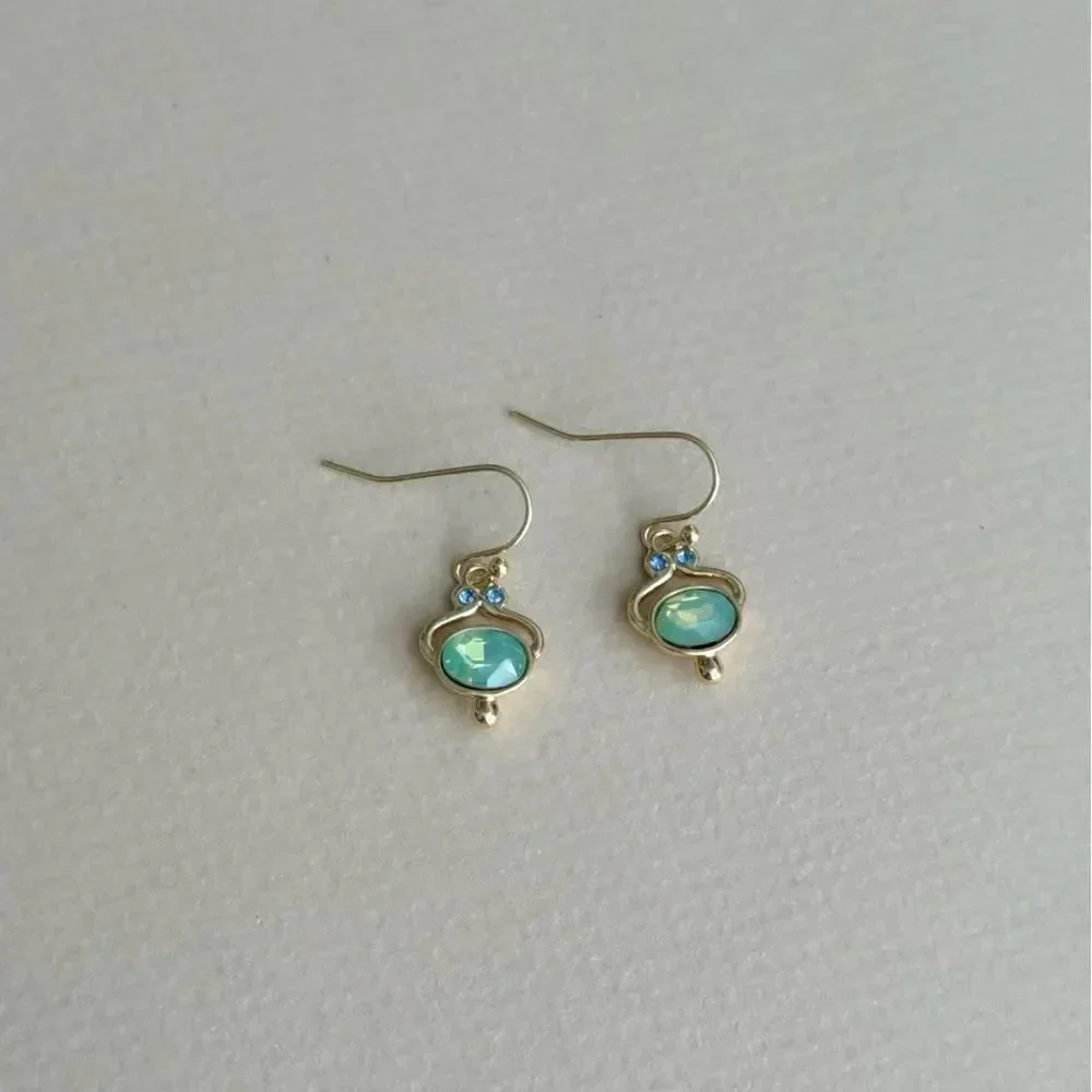 Gemstone drop earrings #2433